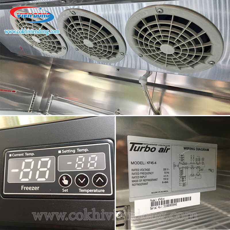 Tủ đông 4 cánh đứng 1100L